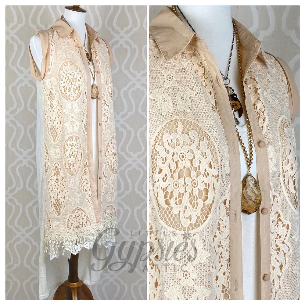 Ryu Long Lace Duster Tunic - Picture 10 of 13